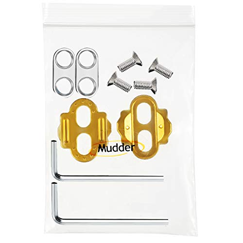 Mudder 2 Pcs Bike Cleats and 2 Pcs Hexagonal Wrench Bike Pedals SPD Cleats for Eggbeater, Candy, Smarty, Mallet Pedals, Cycling Shoes - Image 5