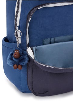 kipling Seoul Kids School Backpack with Tablet Protection Fantasy Blue Block  - Image 3
