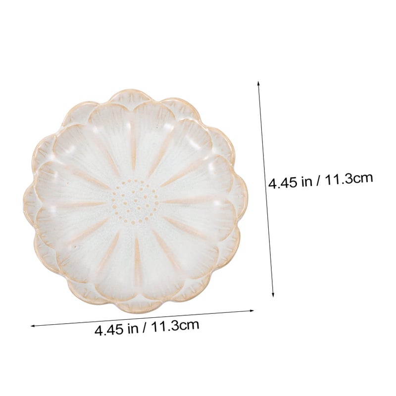 Vintage Ceramic Snack Plate For Sauces And Appetizers Kitchen Dish - Image 3