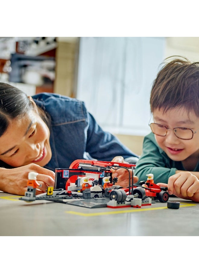 LEGO LEGO City F1 Pit Stop & Pit Crew with Ferrari Car 60443 Building Set (322 Pieces)  - Image 3