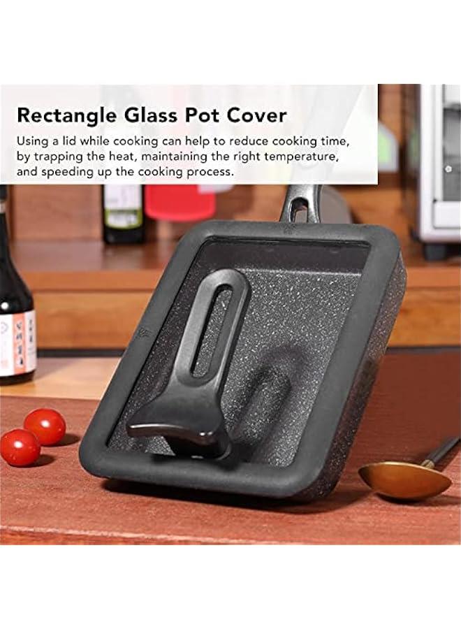 Thickened glass pot lid can stand up and is suitable for kitchen (15*18 cm)  - Image 3