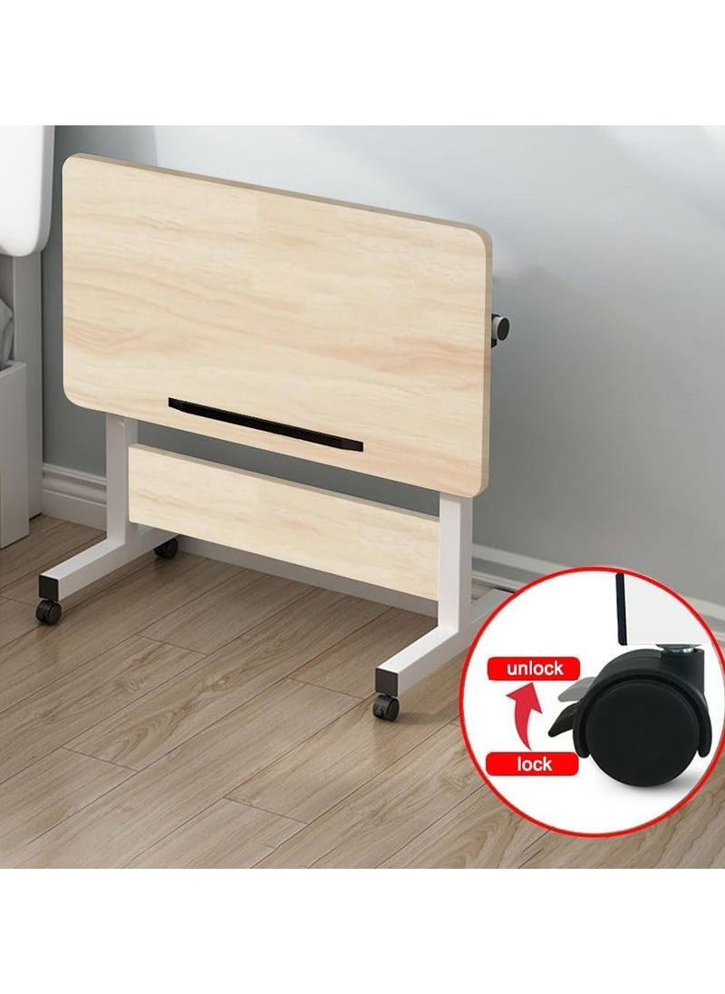DubaiGallery - Rolling Desk Adjustable Height,Rolling Computer Cart,Portable Laptop Desk,Small Adjustable Home Office Desk,Rolling Laptop Desk,Small Portable Desk - Image 1