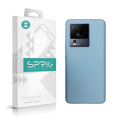 SPRIG Compatible with iQOO NEO 7 PRO Premium SilkTone Back Cover Drop Tested Shock Proof Mobile Case for Men, Women, Boys and Girls with Camera Protection (Light Blue) - Image 1