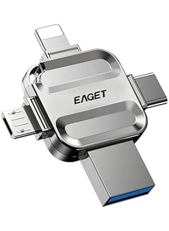 128GB 4 In 1 USB Flash Drive Type C Micro B Lightning OTG Pendrive For Phone PC Laptop - Image 2