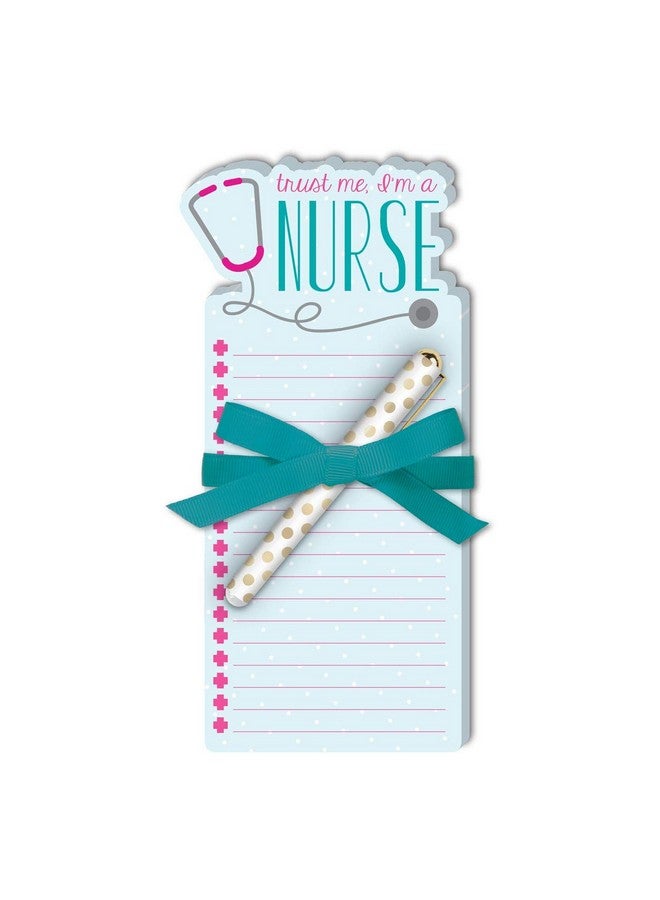 Lady Jayne Nurse Stethoscope Die-Cut Note Pad with Pen (11899) 4 x 8 in