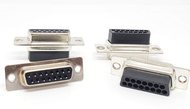 Pc Accessories - Connectors Pro DB15 Female D-Sub Crimp Type Connector, 10 Pcs PK No Pin - Image 2