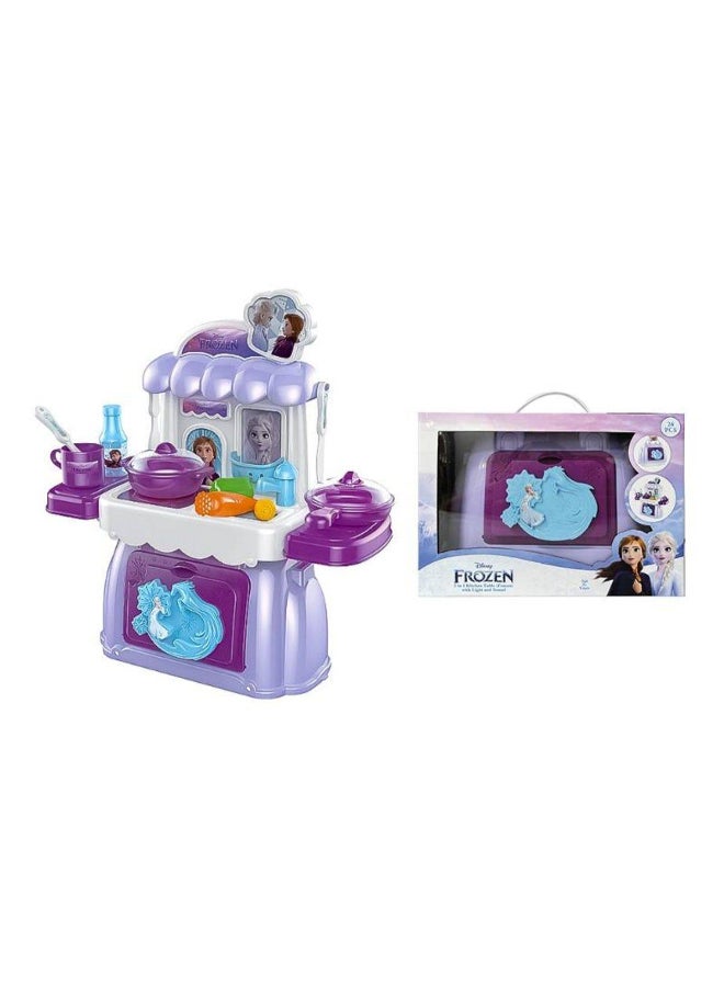 Disney طقم طاولة مطبخ ضوء وصوت من ديزني فروزن 2 في 1 (26 قطعة) - Image 2