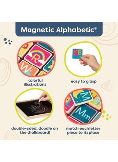 B. Toys B. toys- Puzzle Pals- Magnetic Wooden Puzzles - Alphabet Puzzle & Number Puzzle - Double-Sided Puzzles & Chalkboards - Educational Toys for Kids - 3 Years +  - Image 5