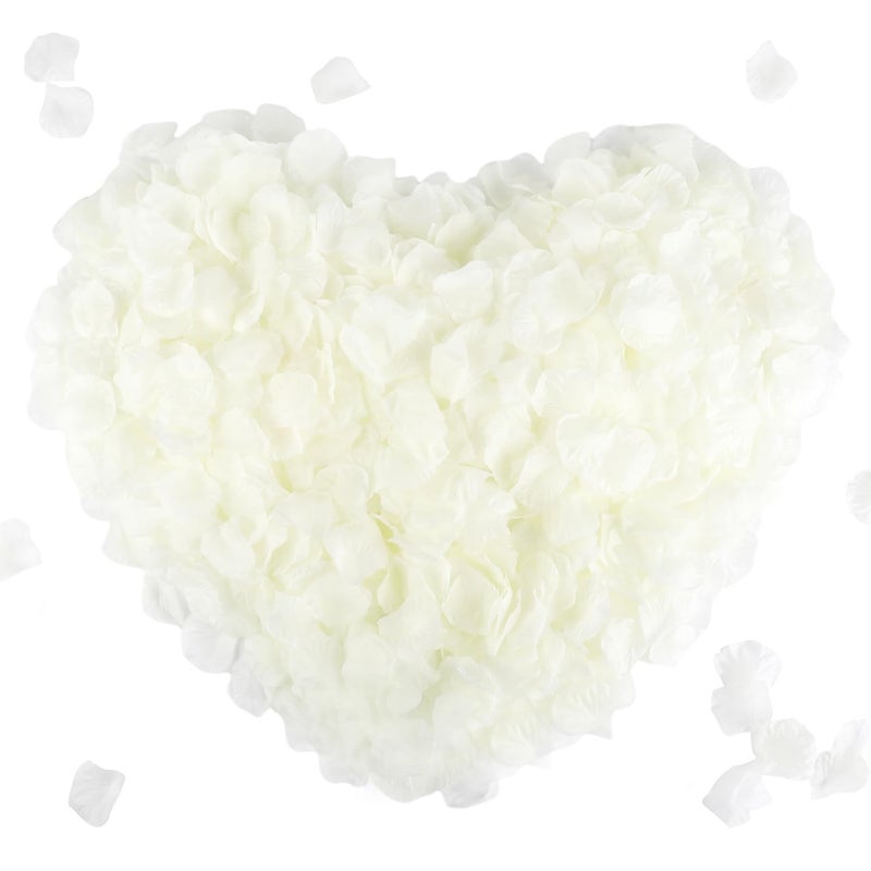 CODE FLORIST 2200 PCS Silk Flower Rose Petals for Wedding Decorations (Ivory) - Image 1