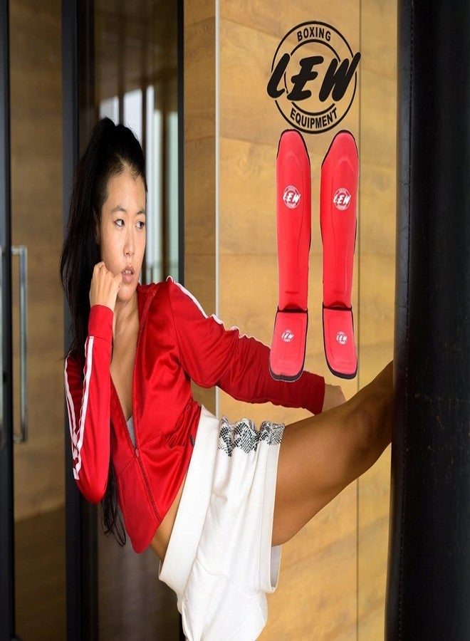 LEW Red Boxing/Kick-Boxing/MMA Training Shin Guard MMA - Image 5