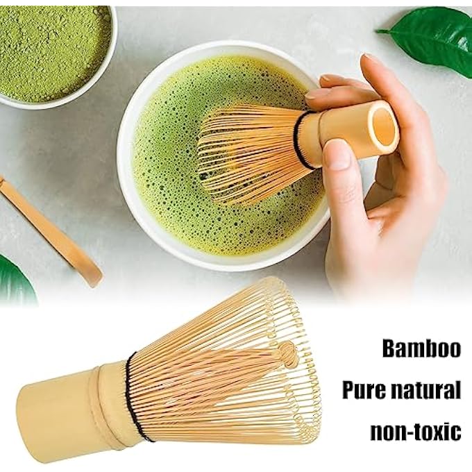 YILANJIN Matcha Whisk 100 Prong Wood Tea Whisk For Matcha Powder Enhances Tea Aroma - Image 4