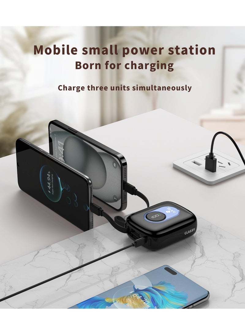 Zoom Plus CLASSY 10000mAh Mini Power Bank | Ultra-Compact Pocket Size | 22.5W Fast Charging | Digital Display | Lightweight Travel Charger - Image 2