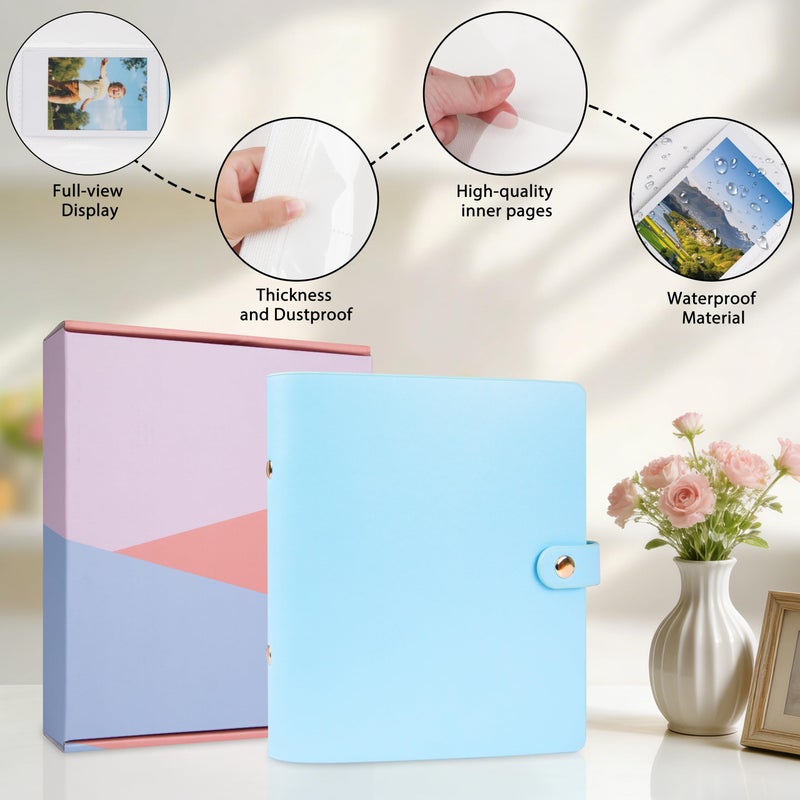 Veicevol 320 Pockets Beautiful Photo Album for 2x3 in Polaroid Photos, Photo Album Holds 320 Photos for Fujifilm Instax Mini 12 11 9 90 8 Evo LiPlay Instant Pictures, Safely Store Your Unique Memories - Image 5