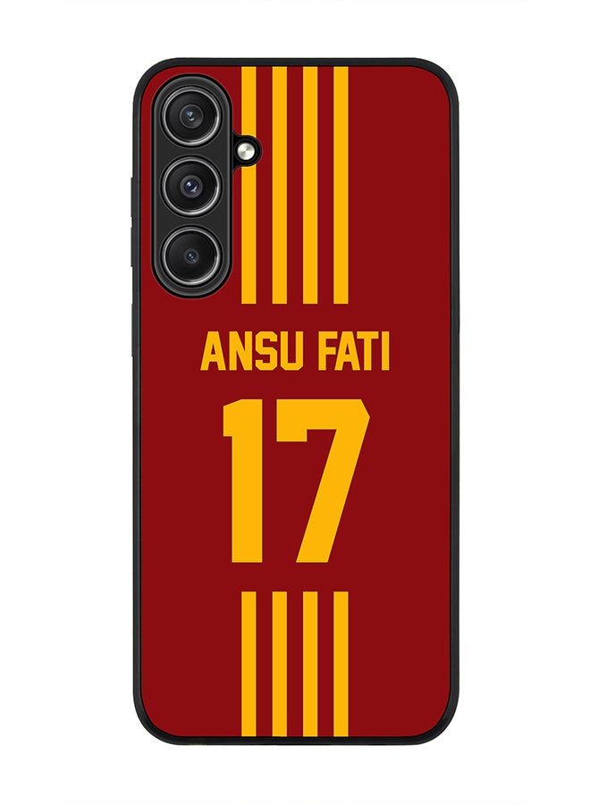 Stylizedd Rugged Black Edge case for Samsung Galaxy S23 FE, Custom Slim fit Thin Phone Case Cover - Football Team - Spain , Player Name - Ansu Fati - Image 1