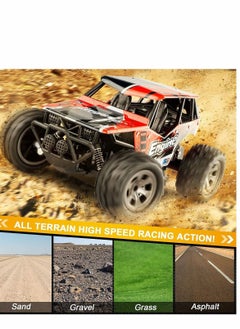 Y&D Remote Control Car, RC Cars Truck, 2.4GHZ 1:18 Fast Racing Monster Off Road Radio for Boys with 4 Batteries Kids Teens Adults Toys  - Image 5