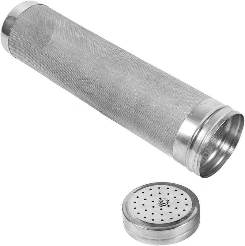 TIZZE Beer Dry Hopper Filter,300 Micron Filter Stainless Steel Mesh Cornelius Keg for Home Beer Brewing Kettle (2.8 x 11.8 inch) - Image 1