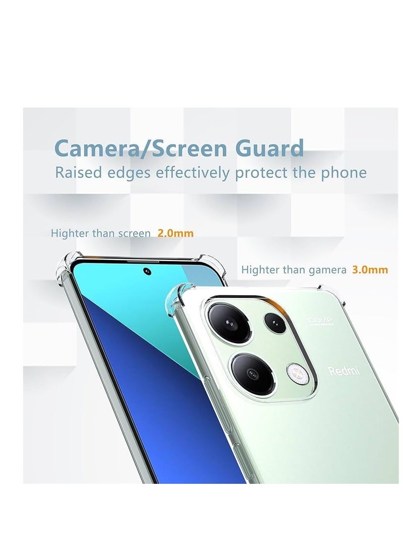 Generic - Clear Silicone Case for Oppo Reno13 5G / Oppo Reno13 5G with Shockproof Protective Corners, Thin Soft Transparent Protective Flexible TPU Transparent Mobile Phone Case Scratch-Resistant Case - Image 1