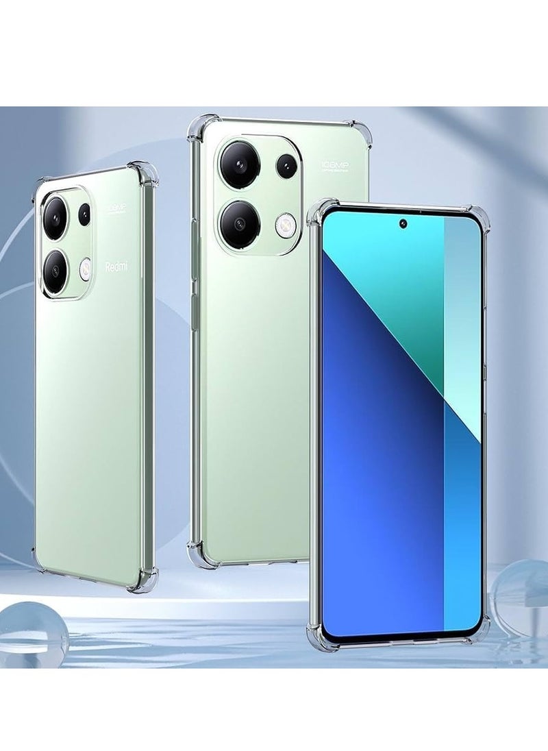 Generic - Clear Silicone Case for Oppo Reno13 5G / Oppo Reno13 5G with Shockproof Protective Corners, Thin Soft Transparent Protective Flexible TPU Transparent Mobile Phone Case Scratch-Resistant Case - Image 1
