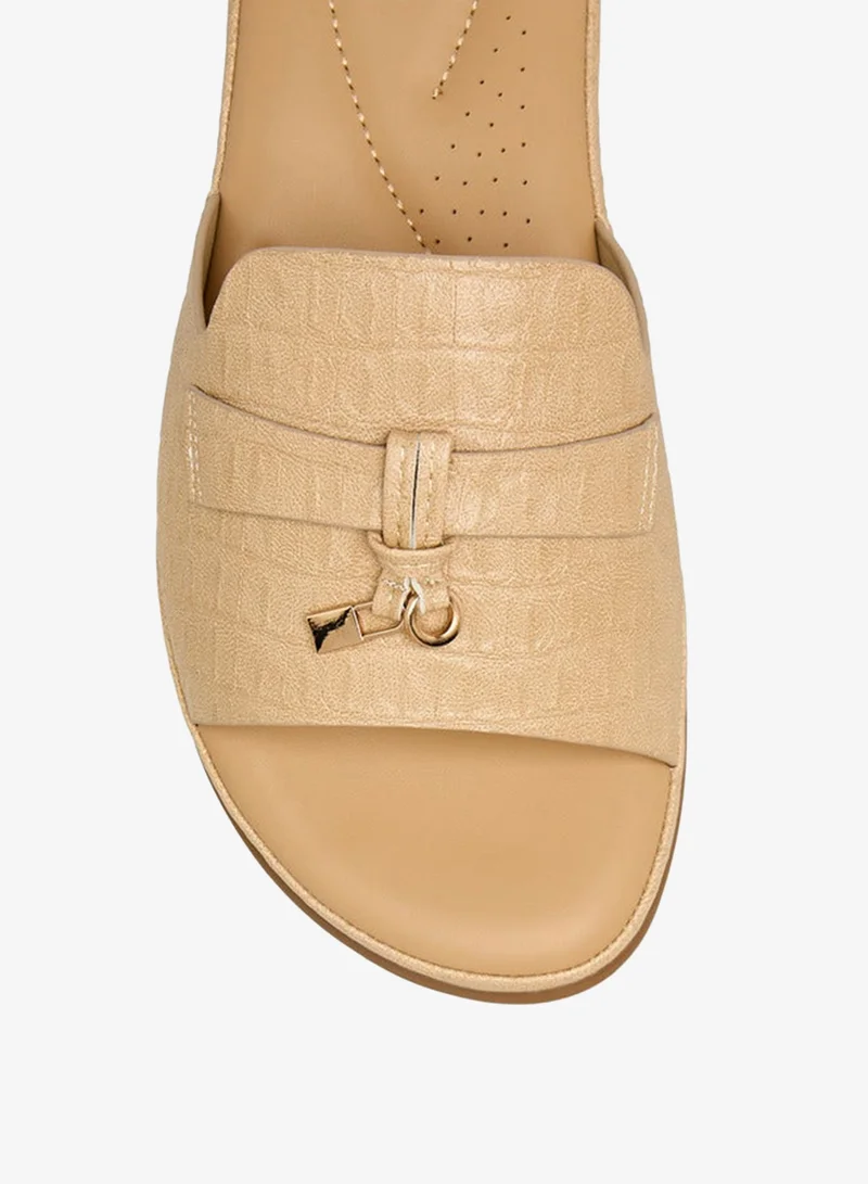 Le Confort  Women Textured Slide Sandals for Women | Best Price UAE