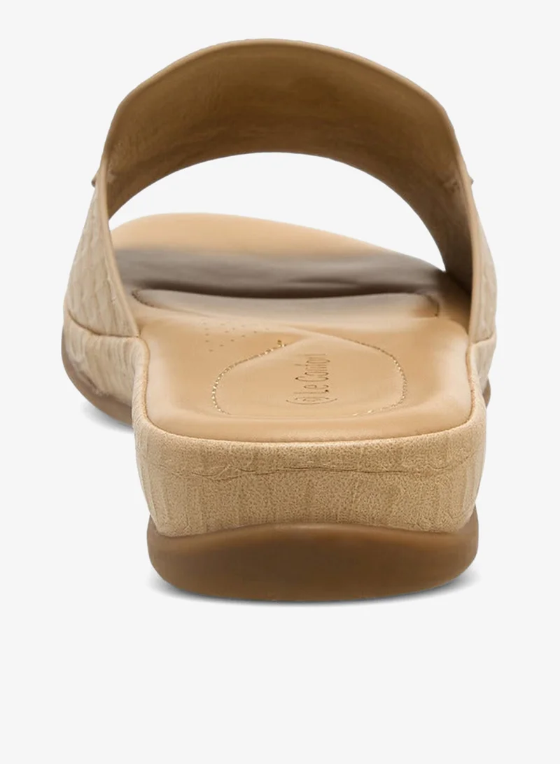 Le Confort  Women Textured Slide Sandals for Women | Best Price UAE
