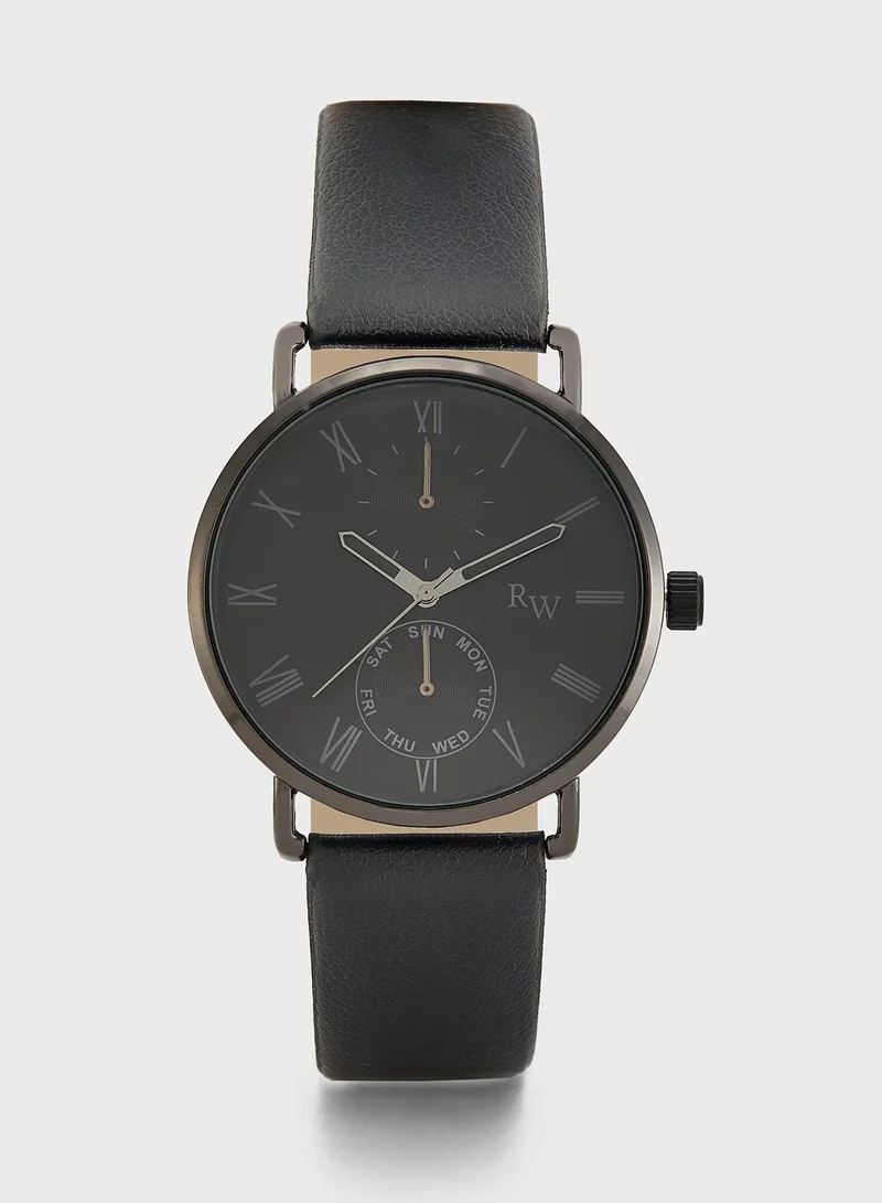Robert Wood Watch and Bracelet Gift Set