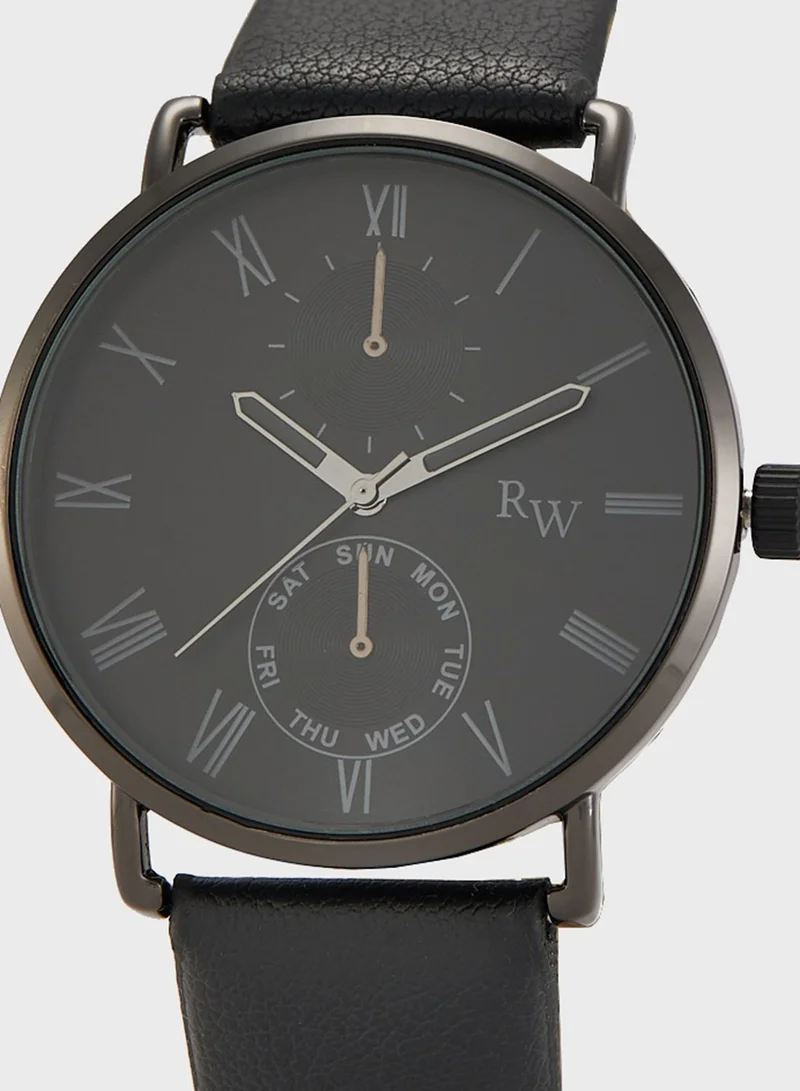 Robert Wood Watch and Bracelet Gift Set