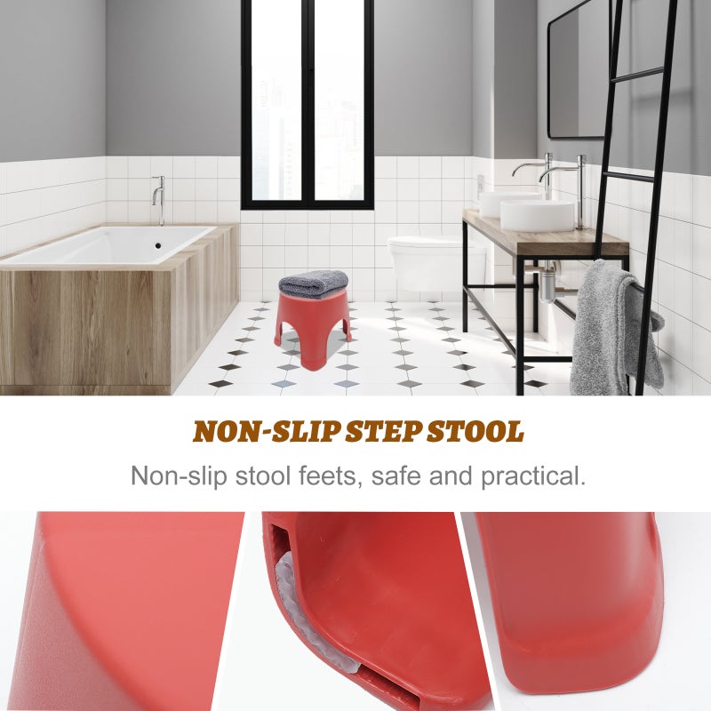 2 pcs Anti- Stool Step Stool Shoes Wearing Stool Small Bathroom Stool for Home Dorm ( ) - Image 5