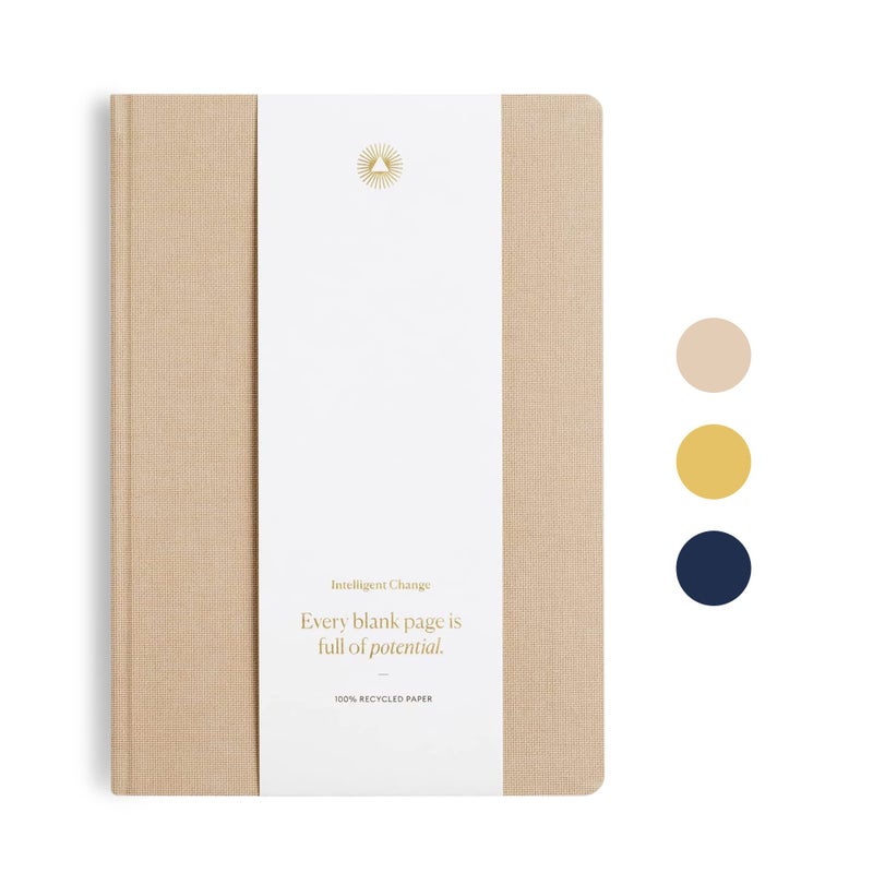 Intelligent Change Premium Daily Small Notebook With Quotes, Lined Journal, Work Notebook, A5 Journal for Writing Notes, To-Do Lists, Creative Writing - Image 1