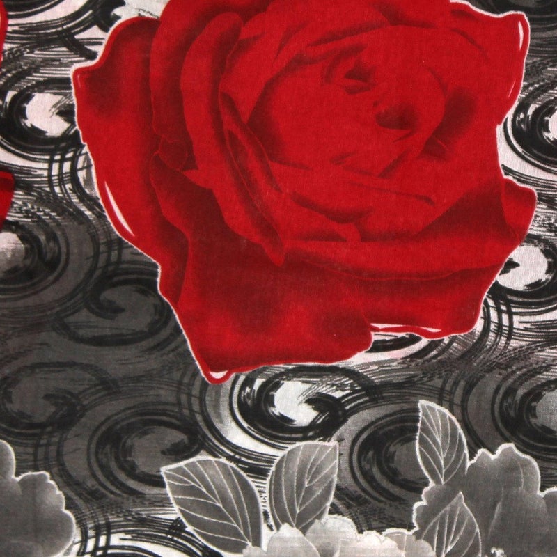 Amethyst Floral Elegant Polycotton Double Bedsheet with 2 Pillow Covers - Multicolor - Image 3