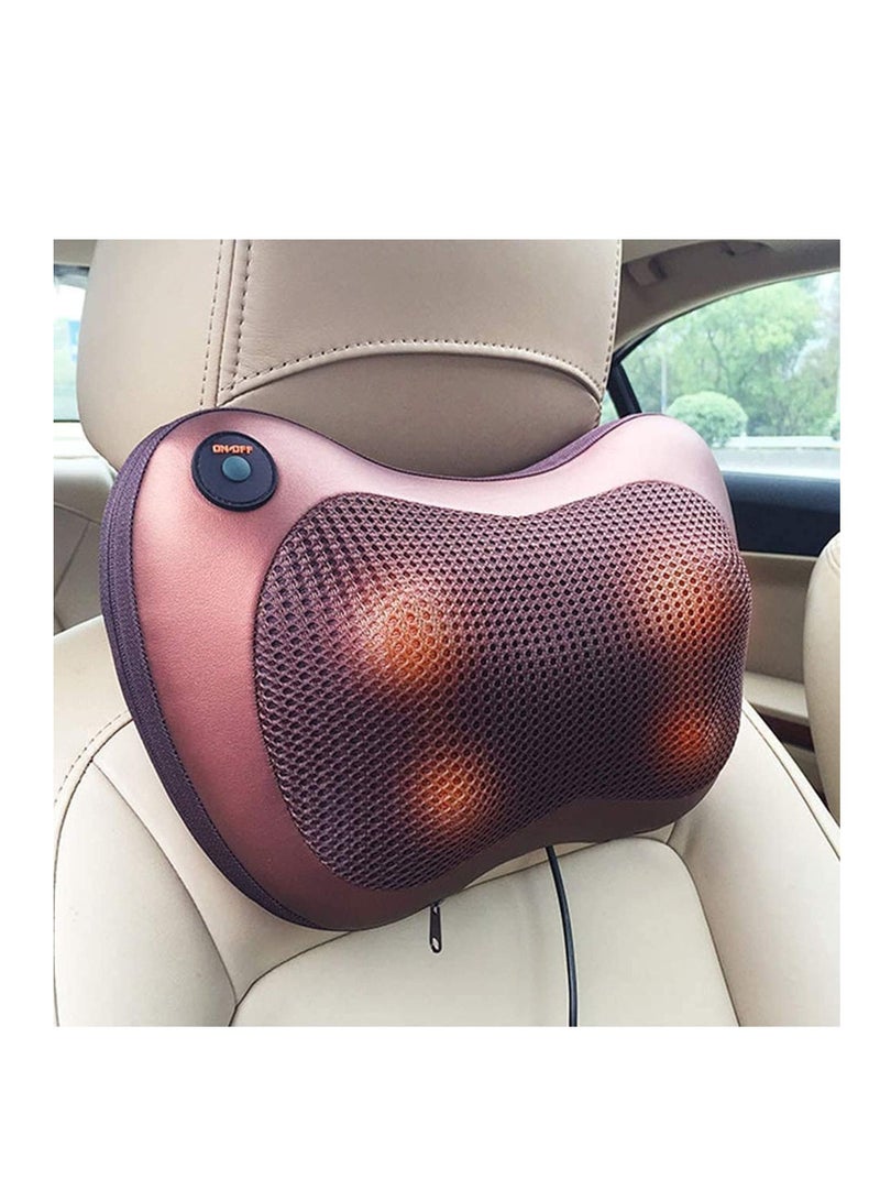 ELTRAZONE Neck Massage Pillow And Shoulders - Abdomen, Legs & Back Massager Relaxation By 8 Head With Magnet Vibrator Electric Heating Kneading Therapy - Image 5