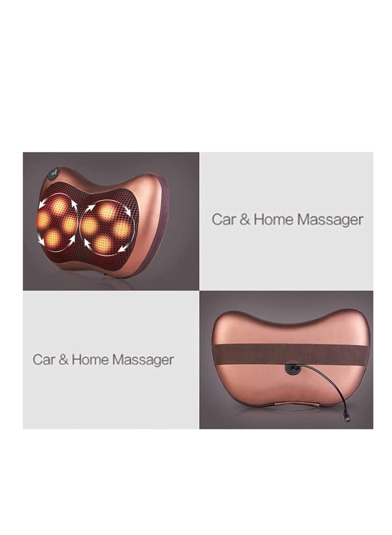 ELTRAZONE Neck Massage Pillow And Shoulders - Abdomen, Legs & Back Massager Relaxation By 8 Head With Magnet Vibrator Electric Heating Kneading Therapy - Image 3