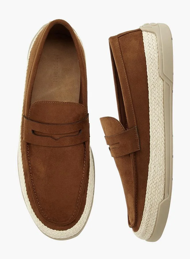 Peppermint Men Textured Espadrilles Loafers