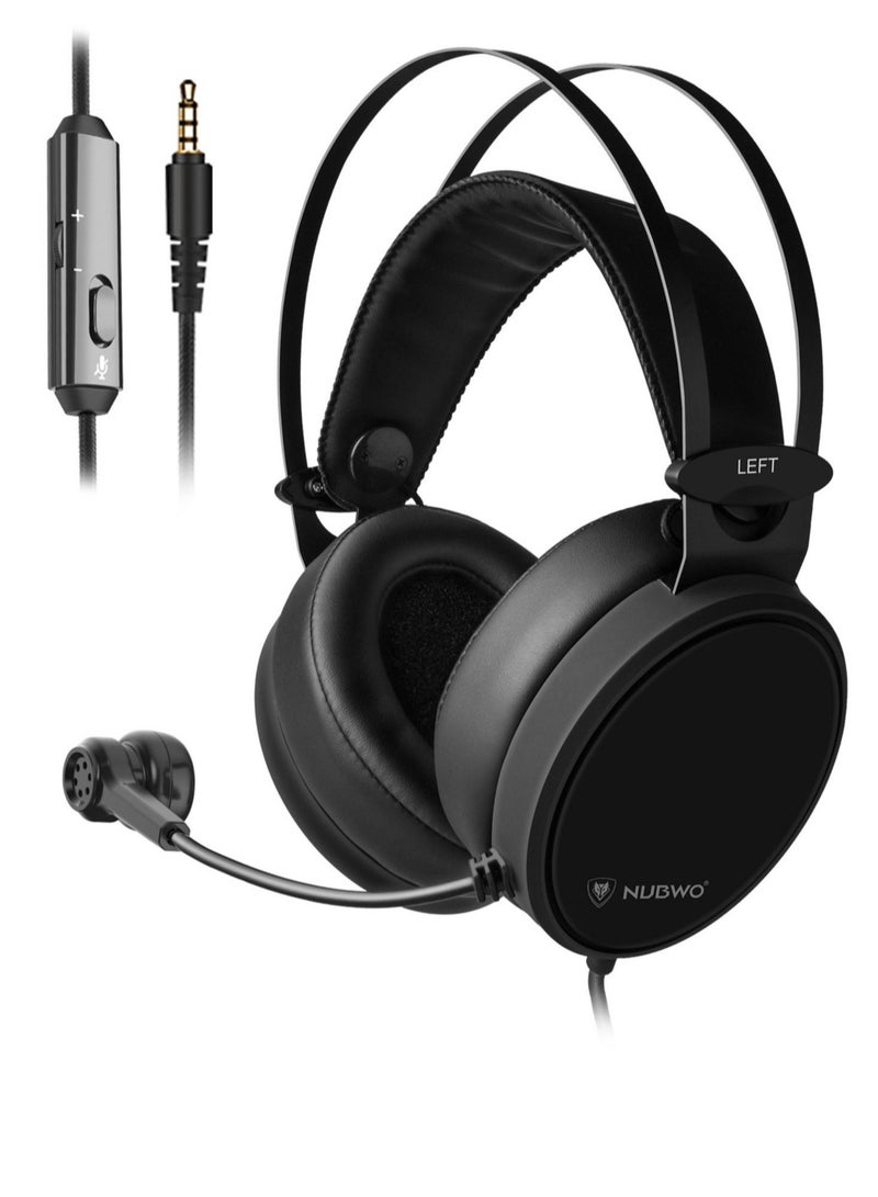 NUBWO Deep Bass Over-Ear Gaming Wired Headphones With Mic For PS4/PS5/XOne/XSeries/Nintendo Switch And PC - Image 1
