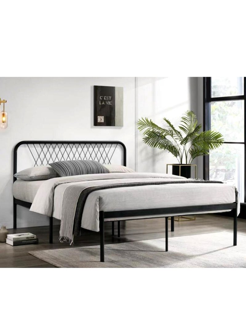 Living Steel Bed With Thick Steel Base 200*90*115cm  - Image 3