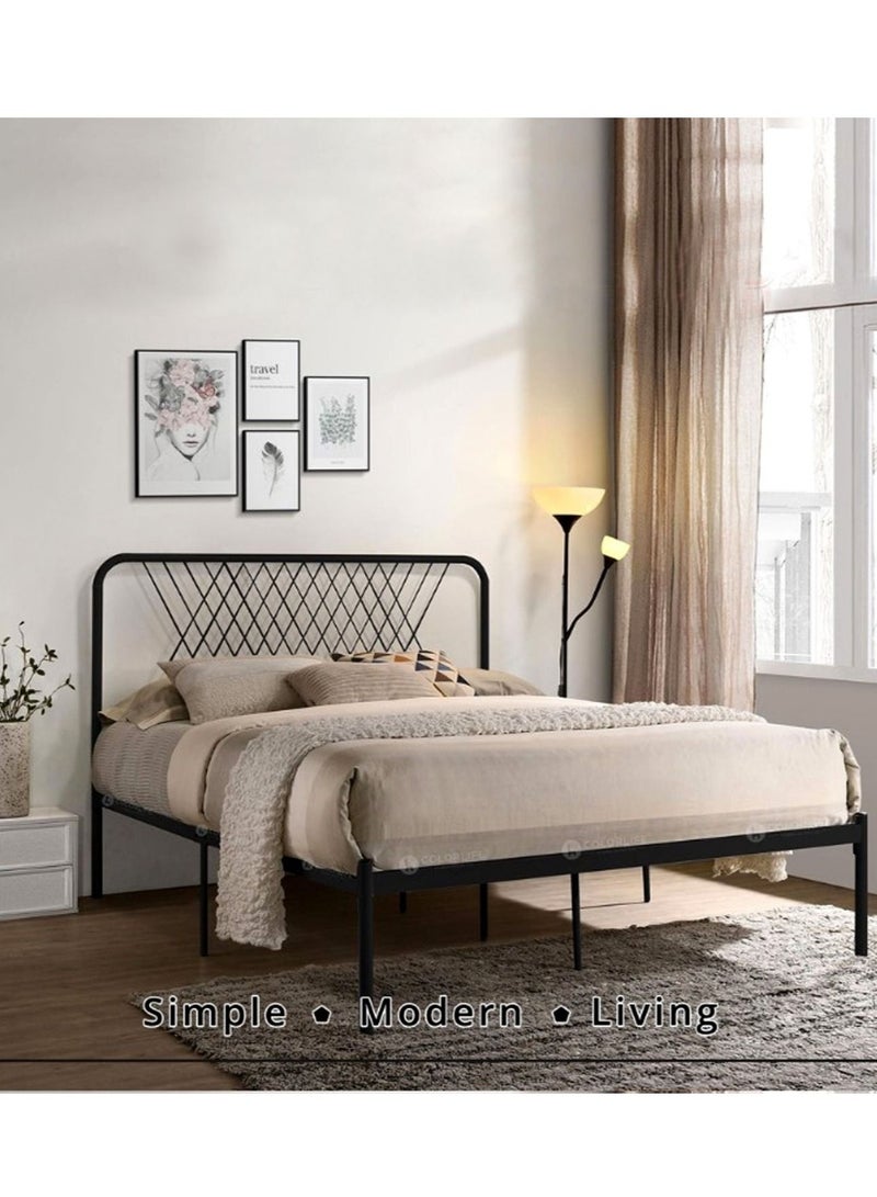 Living Steel Bed With Thick Steel Base 200*90*115cm  - Image 5