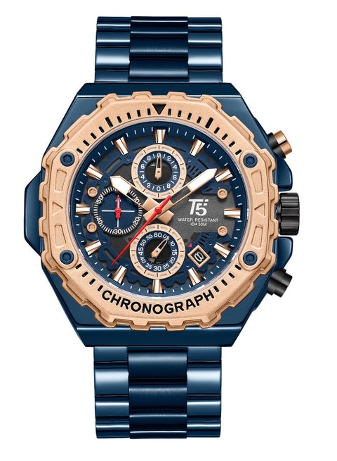 T5 men’s Chronograph Stainless steel Watch