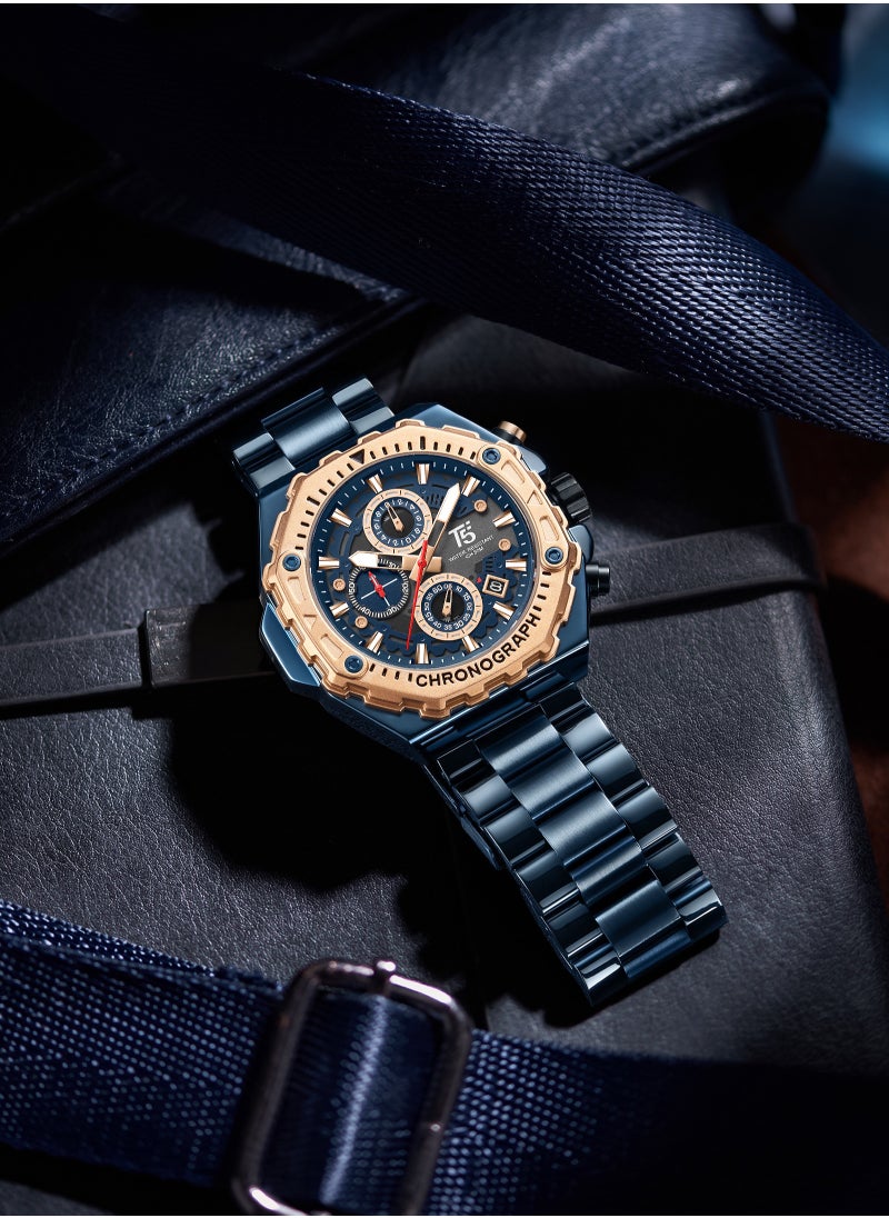 T5 - T5 men’s Chronograph Stainless steel Watch - Image 1