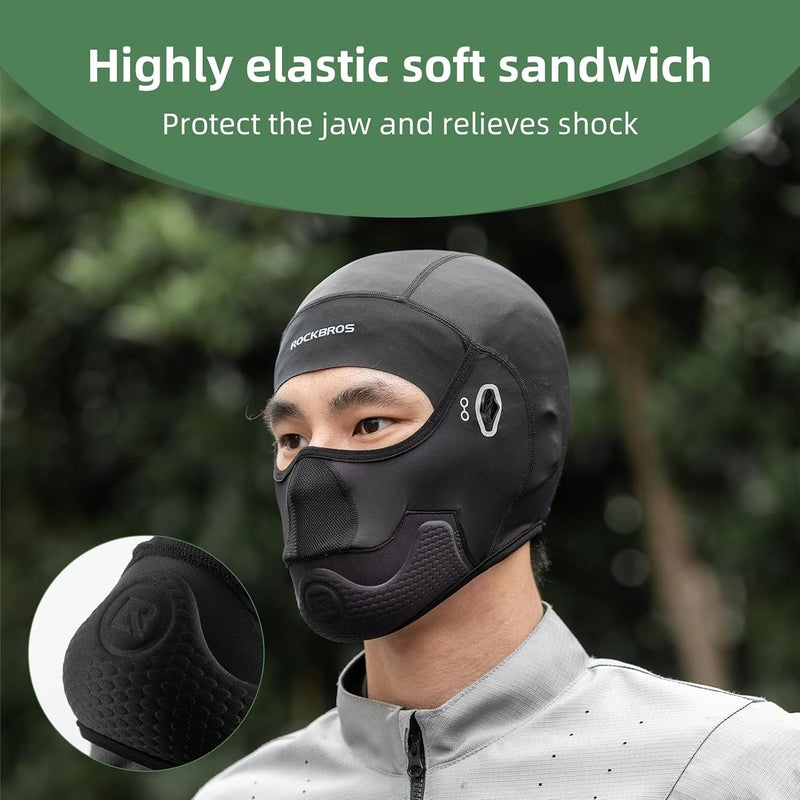 ROCKBROS Cooling Balaclava Mask for Cycling - Breathable Skullcap with Eyeglass Holes - Image 4