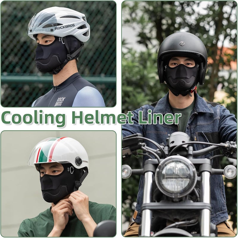 ROCKBROS Cooling Balaclava Mask for Cycling - Breathable Skullcap with Eyeglass Holes - Image 5