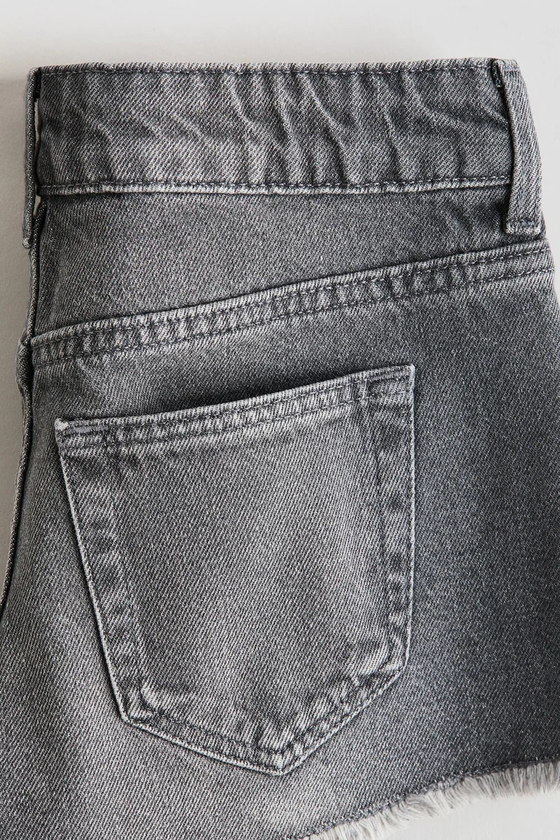 H&M Embroidery-detail denim shorts