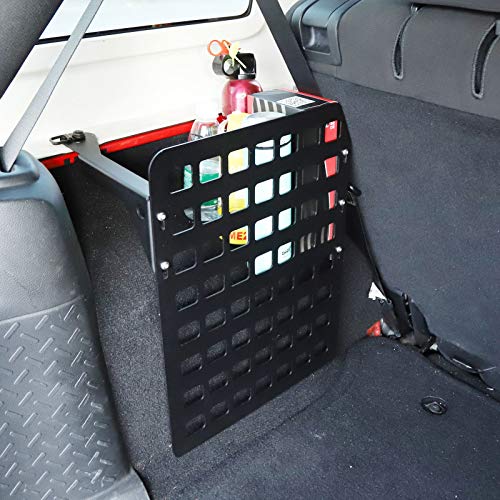 JeCar Metal Molle Storage Trunk Organizer Cargo Rack Shelf Storage for 2007-2018 Jeep Wrangler JK & Unlimited 4-Door (Driver Side) - Image 5