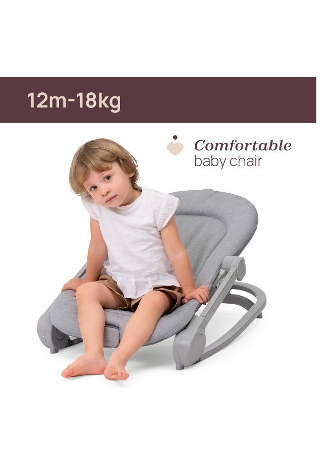 Chicco Mia Baby Bouncer 0m-18kg, Pebble - Image 3