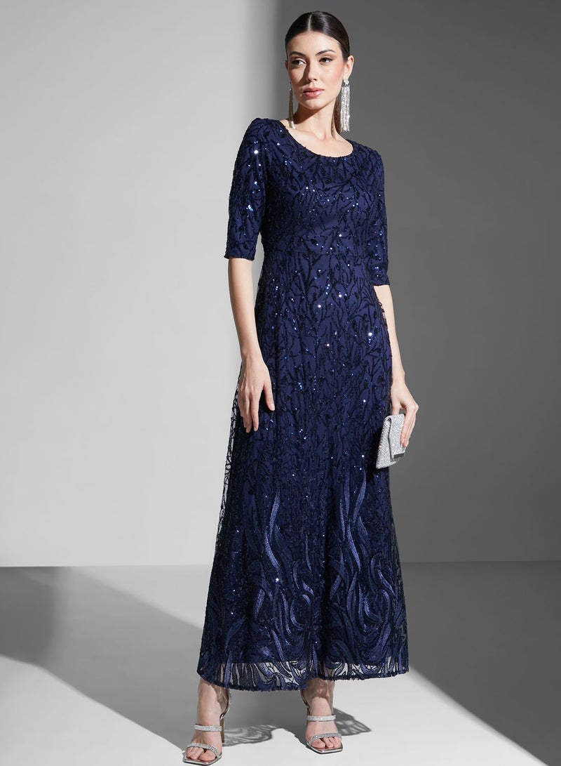 Ella Limited Edition Shimmer A-Line Dress - Image 4