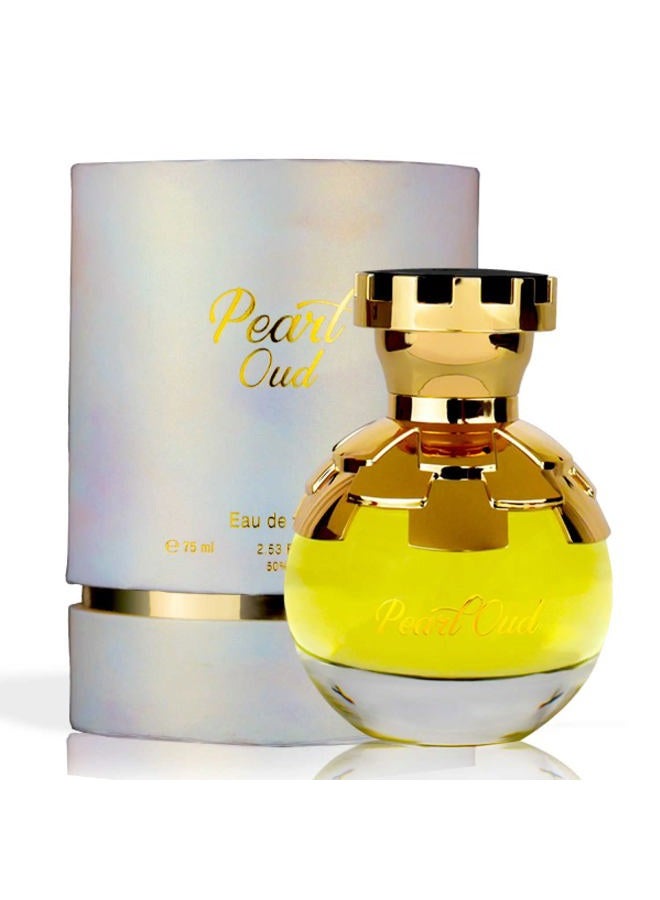 AHMED PEARL OUD EDP - 75 ML | Oriental Oudh Perfume for Women | Sultry Florals Built Around Agarwood and Touches of Patchouli | by Al Maghribi Arabian Oud and Perfumes Dubai - Image 2