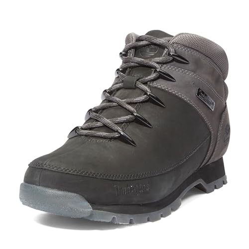 Timberland Men's Euro Sprint Hiker, Black Nubuck with Dark Grey, 10 Medium - Image 4