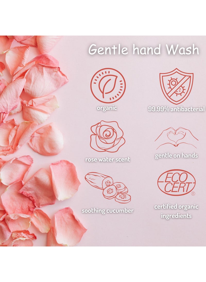 Just Gentle Just Gentle Purifying Hand Wash - Rose Water 99.99% Antibacterial | Gentle on Skin  - Image 3