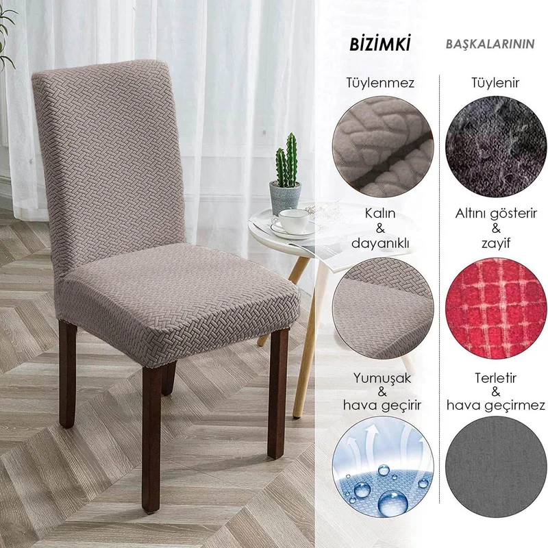 Faiend Brick Pattern Chair Cover Washable Lycra Flexible Elastic Chair Cover