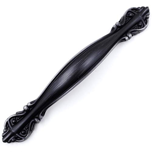 Jetland Cabinet Hardware Handle Pull - 10-Pack, Black with Grey Line, 2-1/2" (64mm) Hole Centers, PW8803BGL64 - Image 3