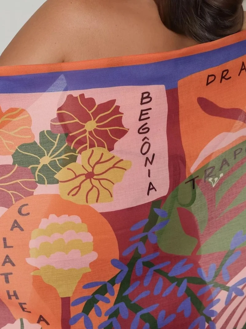 HICCUP Multicolor Printed Beach Maxi Cover-Up for Women | Best Price UAE