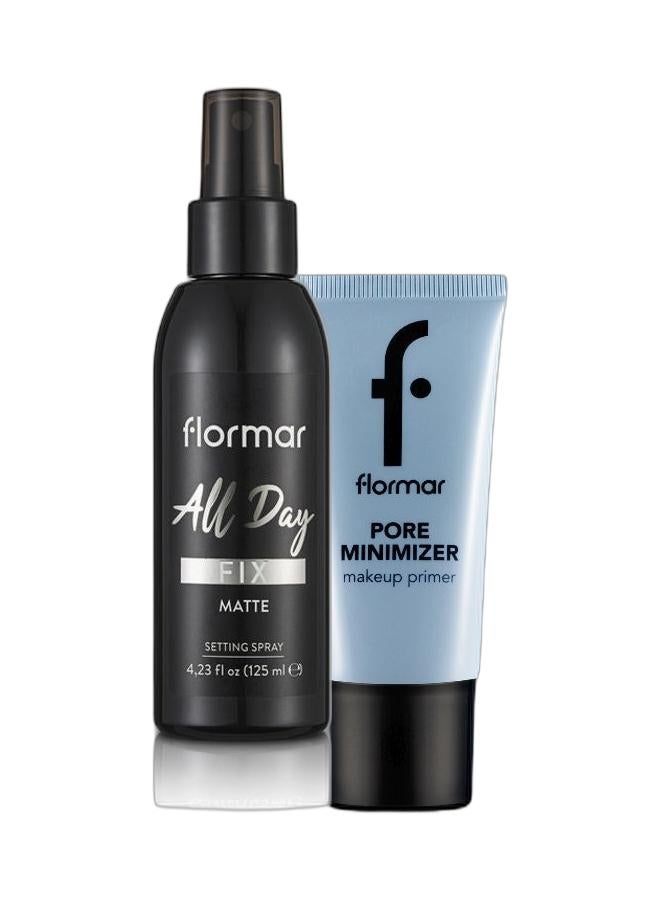 flormar All Day Fix Setting Spray Matte & Perfection Pore Minimizer Make Up Primer Value Pack - Image 1